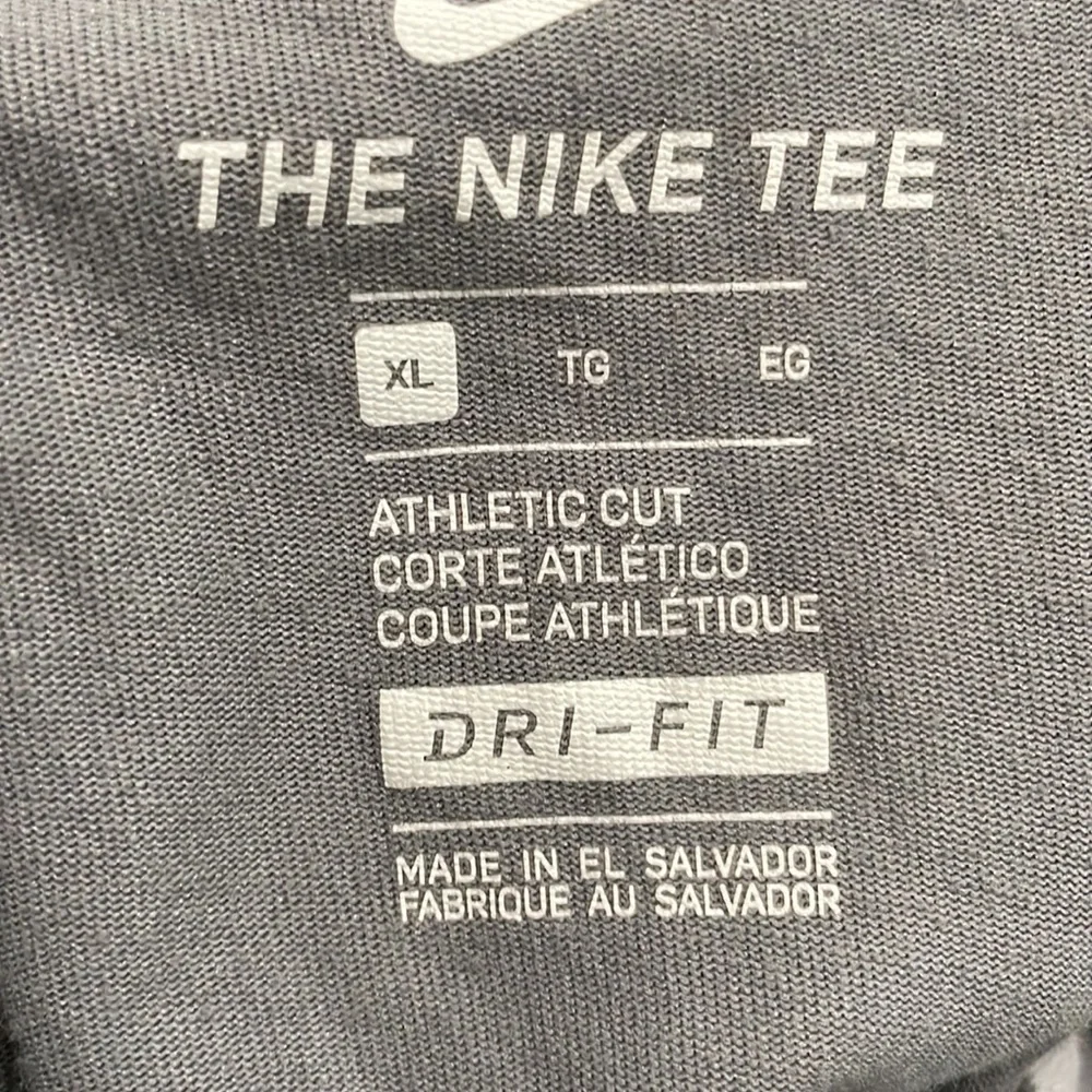 Nike Just Money Gray Short Sleeve Basketball T-shirt XL